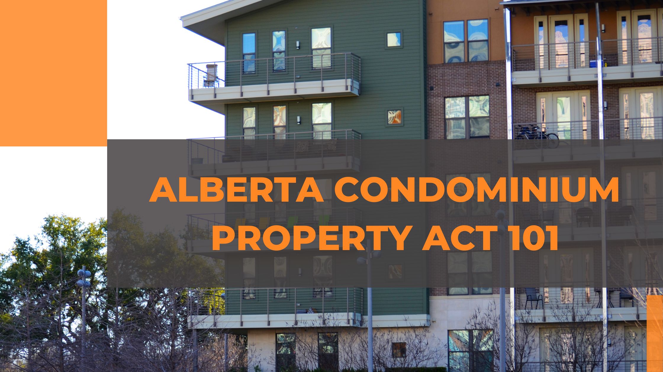 To outline the basics of the Act and cover the high-level points that new condo owners should know.