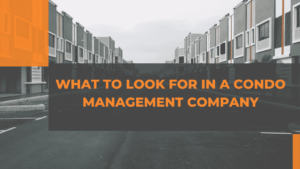 What to Look for in a Condo Management Company
